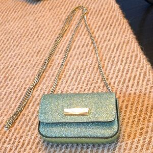 Kate‎ Spade Mint Green Glitter Mini Crossbody